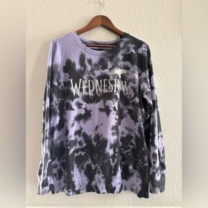 Torrid Wednesday Addams Tie-Dye Sweatshirt